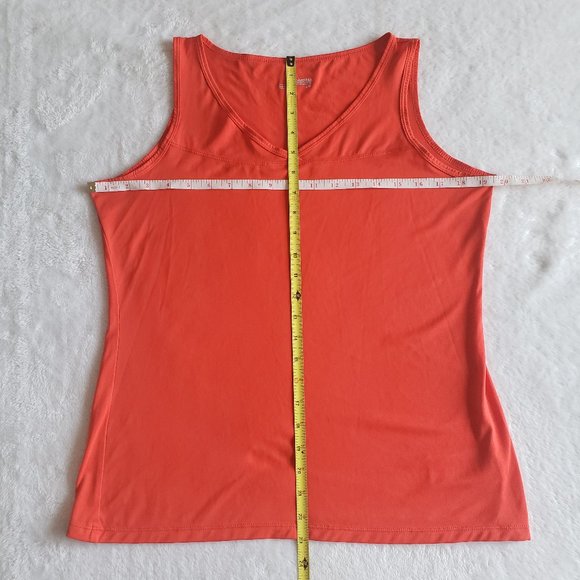 COLUMBIA V Neck Sleeveless Polyester Active Red Tank Top SZ L - Picture 14 of 17